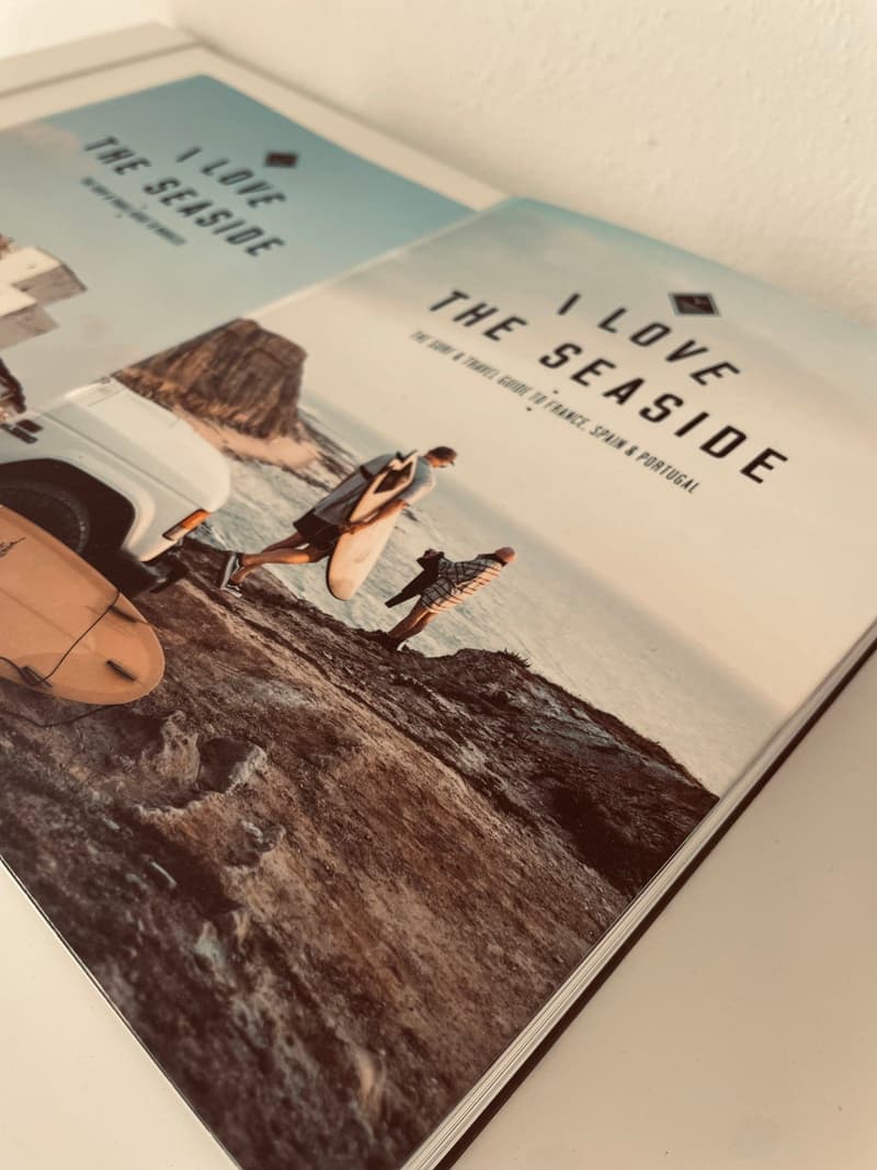 Surf and travel guide book for guests to find inspiration nearby